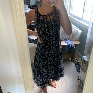 Black lace dress